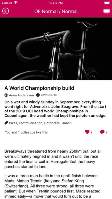 Omnia Feed App skärmdump