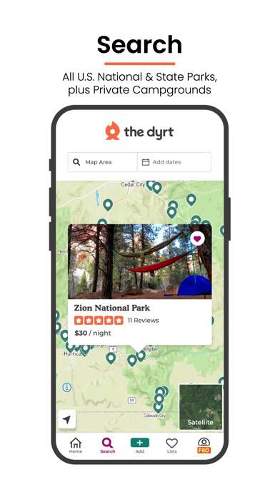 The Dyrt: Tent & RV Camping App screenshot #1