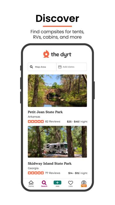 The Dyrt: Tent & RV Camping App screenshot #2