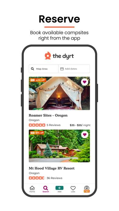 The Dyrt: Tent & RV Camping App screenshot #3