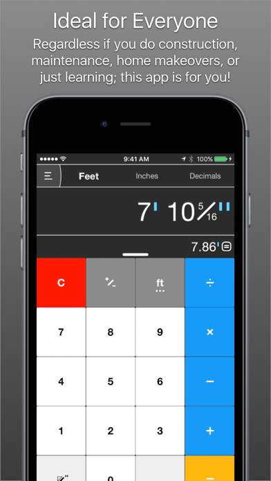 Workman's Calculator Pro App screenshot