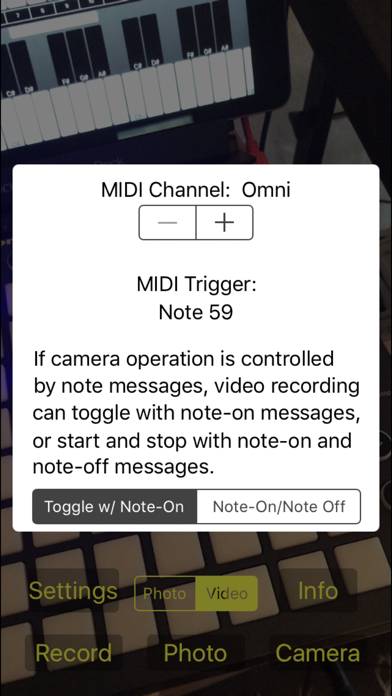 MIDI Camera App skärmdump