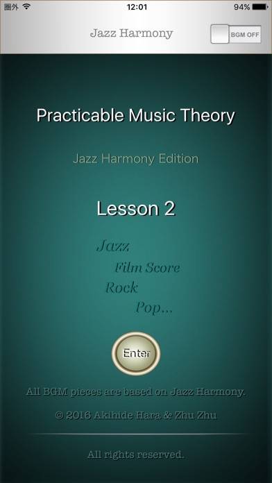 Jazz Harmony Lesson 2 App screenshot #1