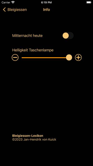 Bleigiessen-Lexikon App-Screenshot