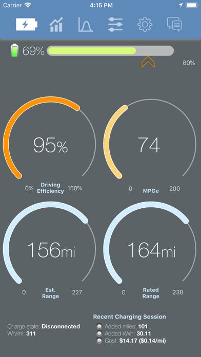 Stats: For Model S/X/3/Y Captura de pantalla de la aplicación #1