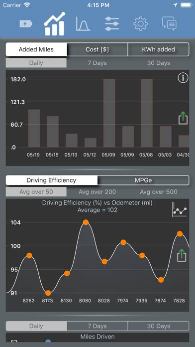 Stats: For Model S/X/3/Y Captura de pantalla de la aplicación #2