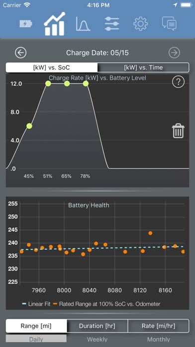 Stats: For Model S/X/3/Y Captura de pantalla de la aplicación #5