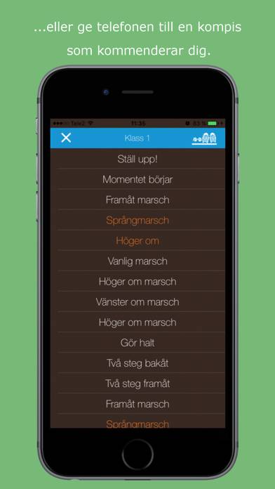 Fot  kommendering fritt följ App screenshot