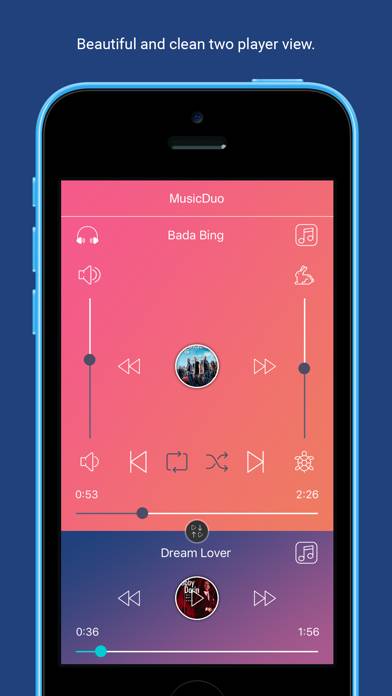 MusicDuo : Dual Songs Player App screenshot #1