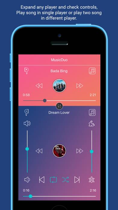 MusicDuo : Dual Songs Player App screenshot #2