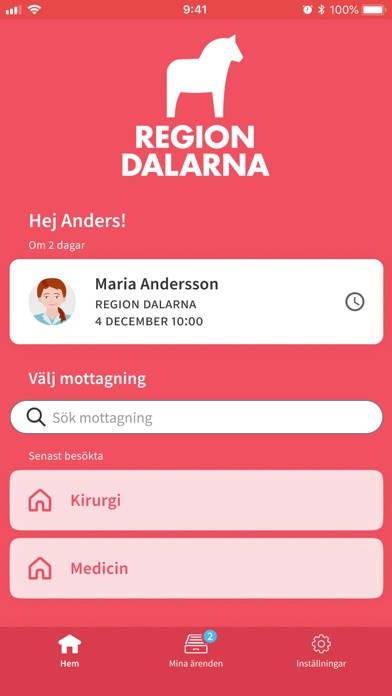 Min Vård App skärmdump #1