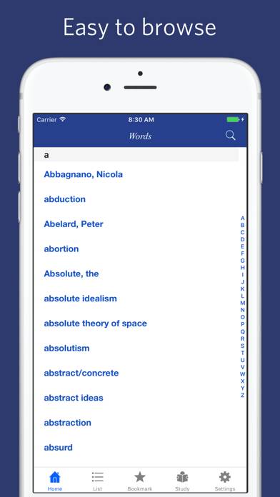 Philosophy Dictionary Captura de pantalla de la aplicación #1