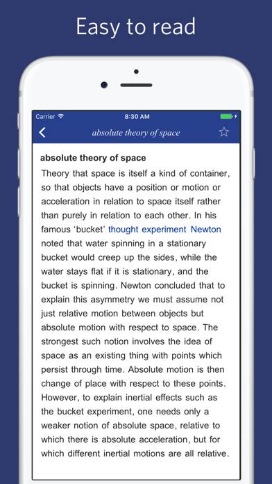 Philosophy Dictionary Captura de pantalla de la aplicación #2