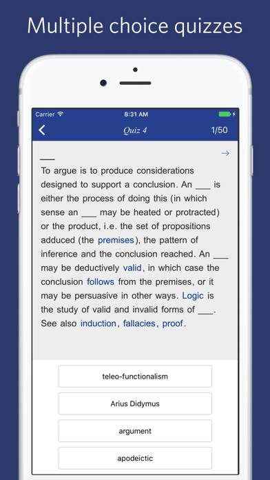 Philosophy Dictionary Captura de pantalla de la aplicación #5