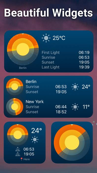 SolarWatch Sunrise Sunset Time Uygulama ekran görüntüsü #3