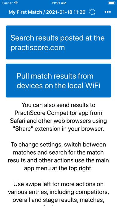 PractiScore Competitor App preview #1