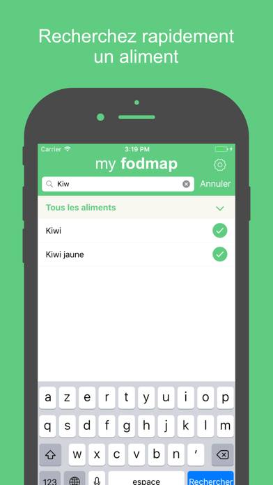 My Fodmap : Le régime Fodmap sur votre smartphone App screenshot #2