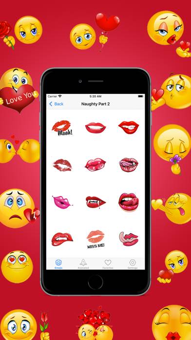 Adult Emoji Pro & Animated GIF Capture d'écran de l'application #2