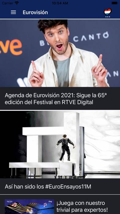 Eurovisión rtve.es App screenshot #1