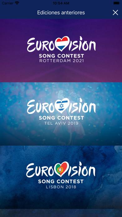 Eurovisión rtve.es App screenshot #2