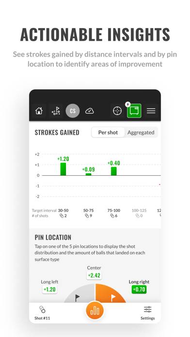 TrackMan Golf Pro App skärmdump