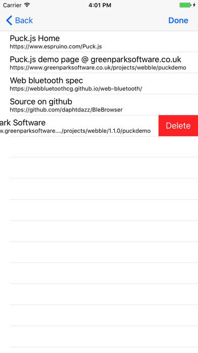 WebBLE Capture d'écran de l'application #3