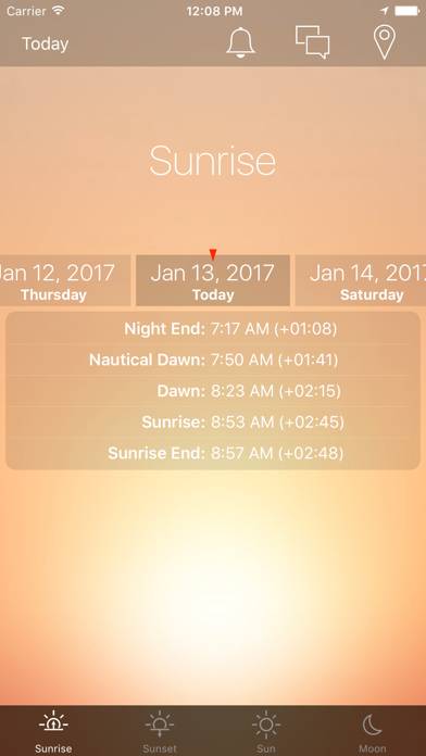 Sunrise Sunset Info Capture d'écran de l'application #1