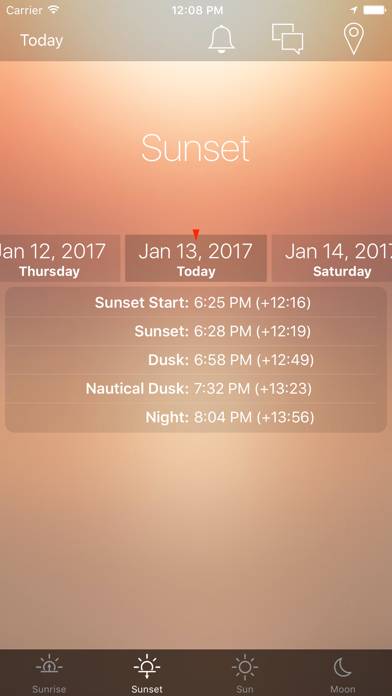 Sunrise Sunset Info Schermata dell'app #2