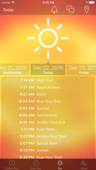 Sunrise Sunset Info Schermata dell'app #3