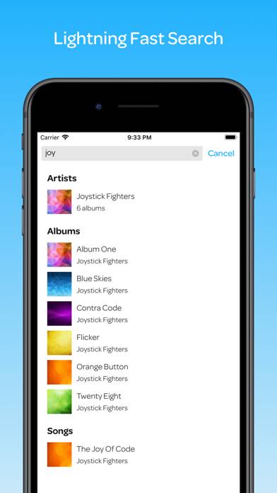 Glider Music Player App screenshot #2