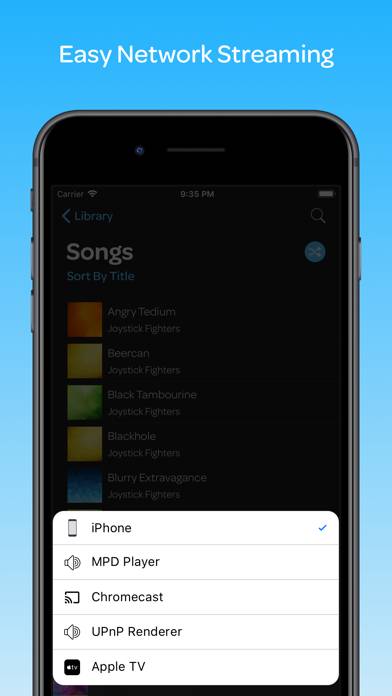Glider Music Player App screenshot #5