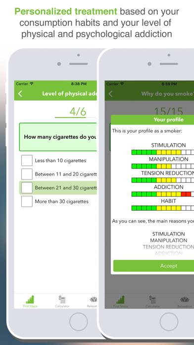Stop Tobacco Mobile Trainer Pro. Quit Smoking App Captura de pantalla de la aplicación #2