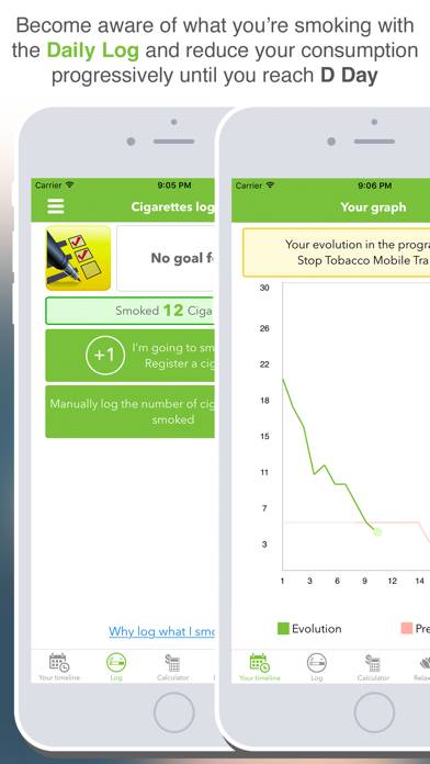 Stop Tobacco Mobile Trainer Pro. Quit Smoking App Captura de pantalla de la aplicación #4
