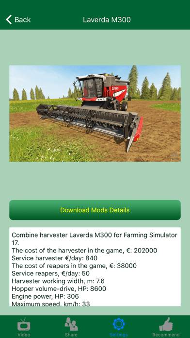 Mods for Farming Simulator 17 (FS2017) Captura de pantalla de la aplicación #4