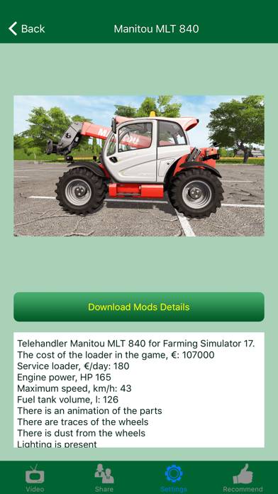 Mods for Farming Simulator 17 (FS2017) Captura de pantalla de la aplicación #5