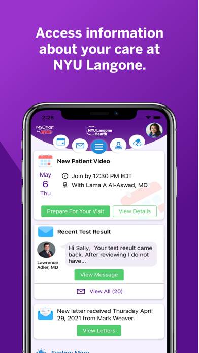 NYU Langone Health App screenshot #1