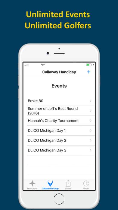 Cruncher: Callaway Handicap App screenshot #1