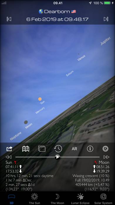 Sonne Mond 3D Planetarium Pro App-Screenshot #1