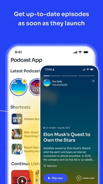 Podcast App App skärmdump #3