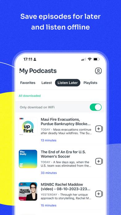 Podcast App App skärmdump #6