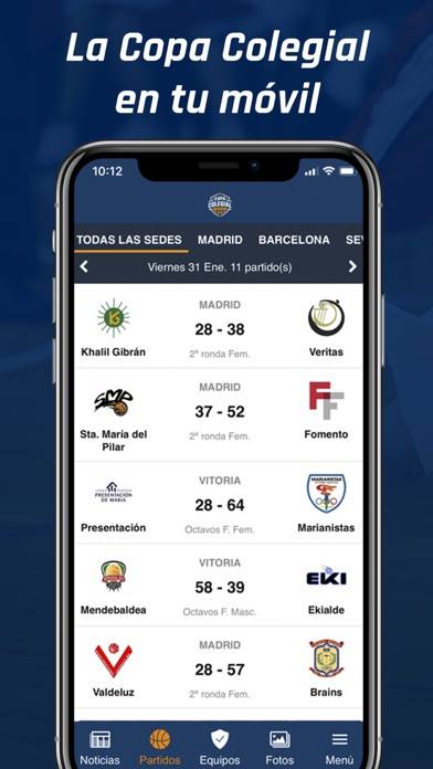Copa Colegial App screenshot #1