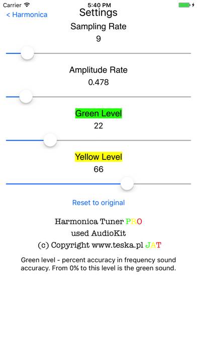Harmonica Tuner Pro Captura de pantalla de la aplicación #6