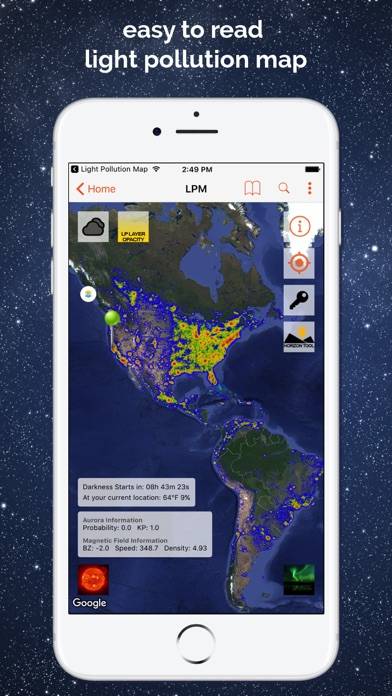 Light Pollution Map Uygulama ekran görüntüsü #1