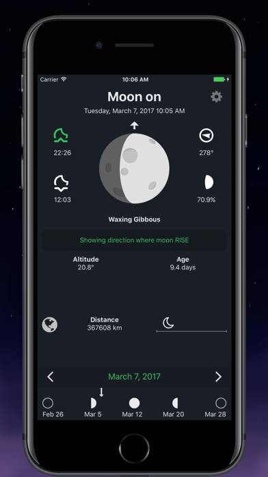 Moon Phase Now: Lunar Calendar App skärmdump