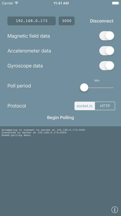 Sensor Logs capture d'écran