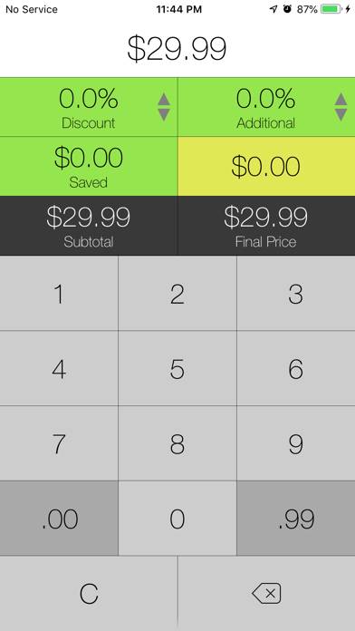 Sale Price plus Tax Calculator App screenshot #2