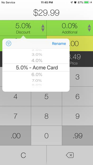 Sale Price plus Tax Calculator App screenshot #3