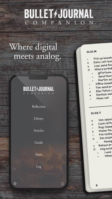 Bullet Journal Companion App skärmdump #1