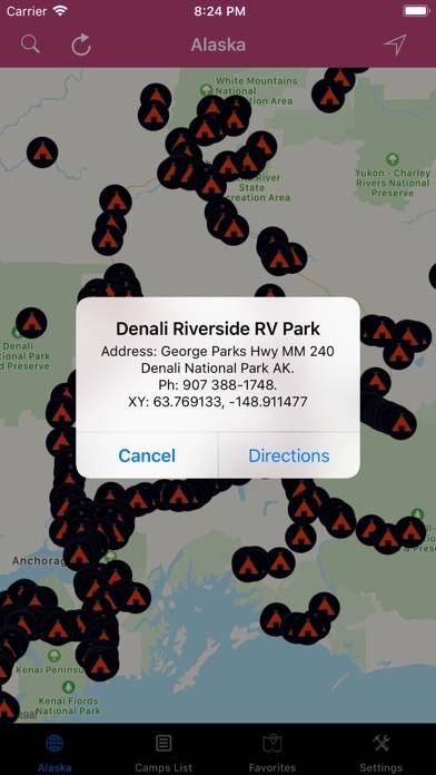 Alaska – Campgrounds, RV Parks App screenshot