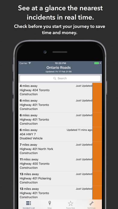 Ontario Roads App screenshot #3